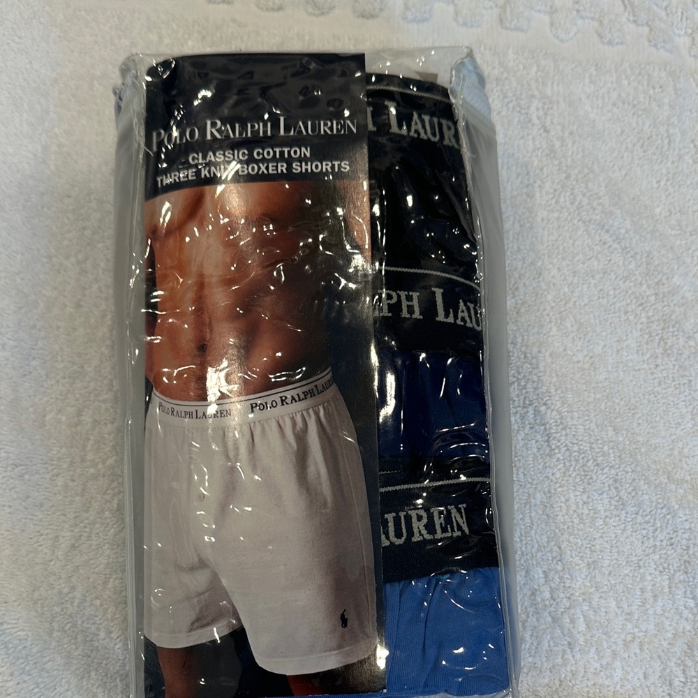 Polo by Ralph Lauren Men's Boxer Shorts - Black, Blue, and White
